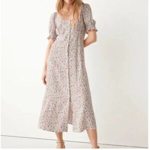 & Other Stories | Ditzy Floral Print Button Down Midi Dress EU 42/Medium‎